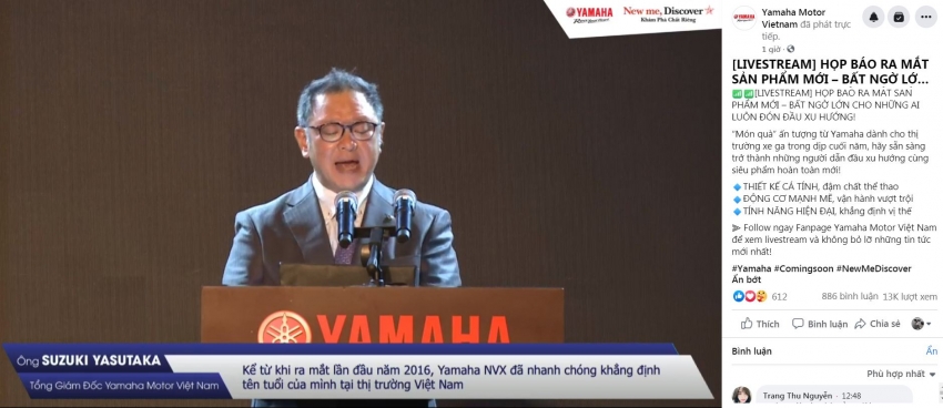 Hãng xe Nhật chính thức giới thiệu mẫu xe máy mới Yamaha NVX 2021 tại Việt Nam ngày 2/11