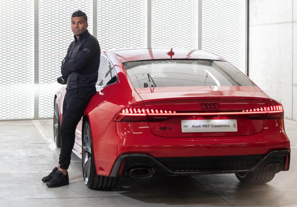 Casemiro hào hứng với chọn chiếc Audi RS 7 Sportback