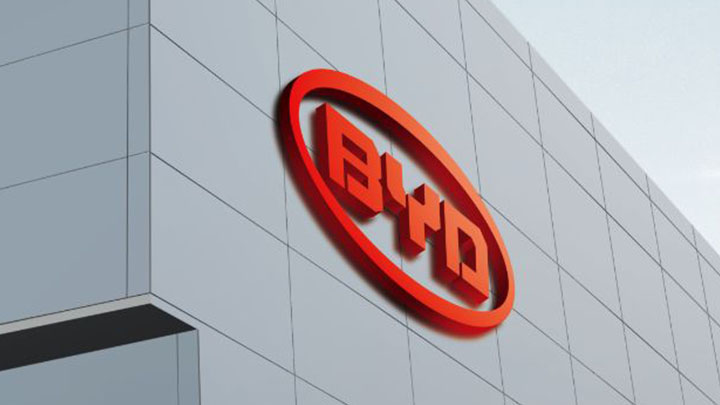 Logo thương hiệu xe BYD