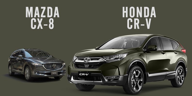 Cuộc đối đầu giữa Mazda CX-8 vs Honda CR-V