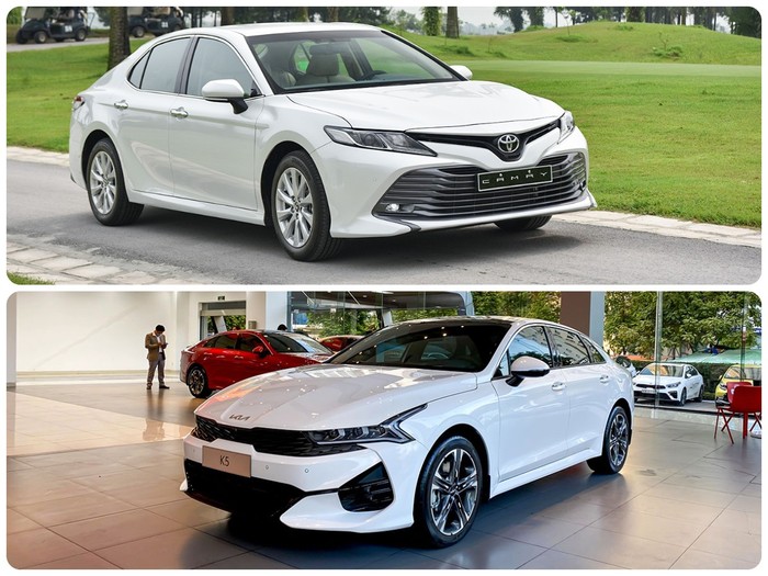 So sánh Toyota Camry và KIA K5