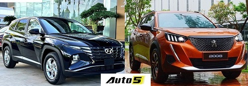 So sánh Hyundai Tucson và Peugeot 2008