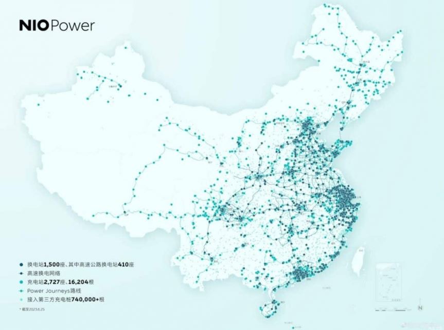 1500 trạm đổi pin của Nio đang hoạt động tại Trung Quốc