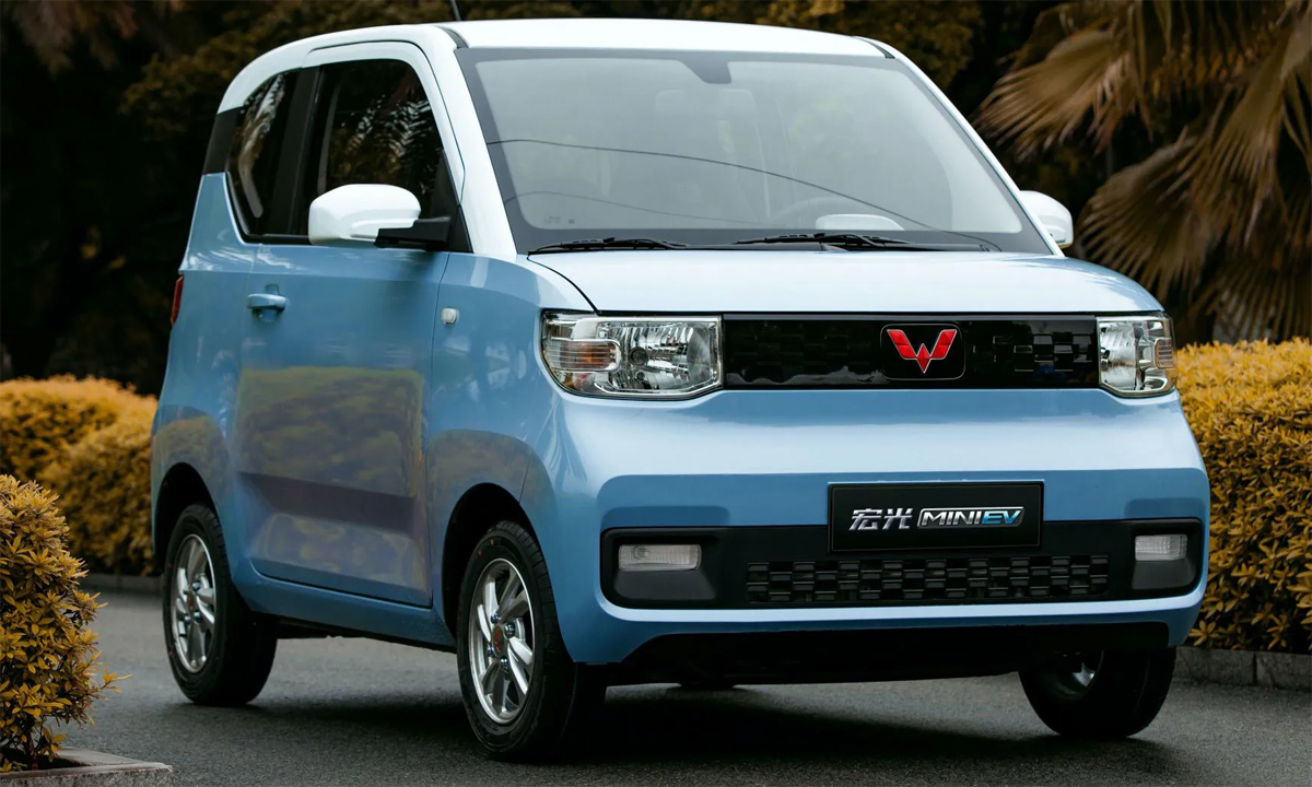 Phiên bản hiện hành của Wuling HongGuang Mini EV tại Trung Quốc