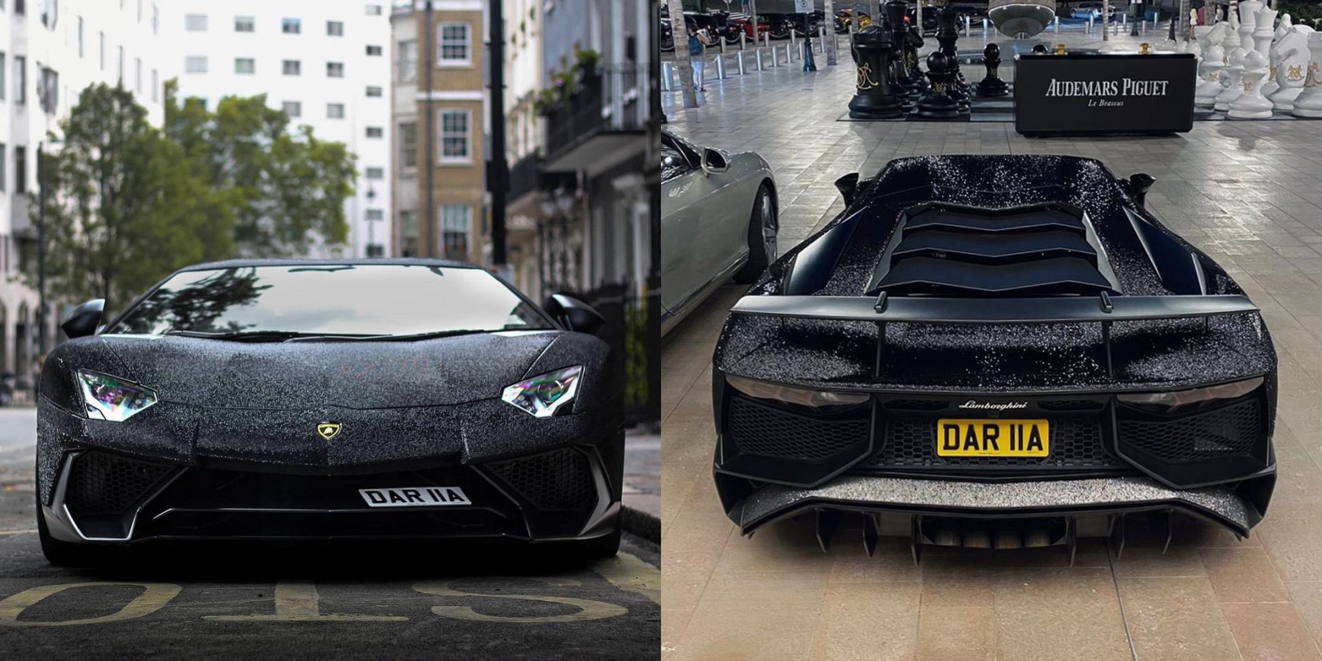 Chiêm ngưỡng Lamborghini Aventador 'báo đen' bao bọc bởi 2 triệu viên pha  lê lấp lánh