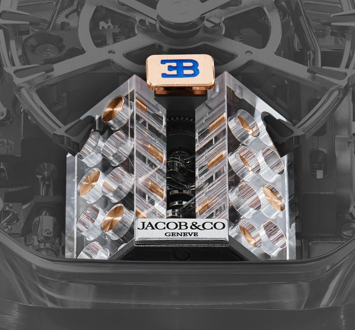 Chi tiết mô phỏng động cơ W16 trên chiếc Bugatti Chiron