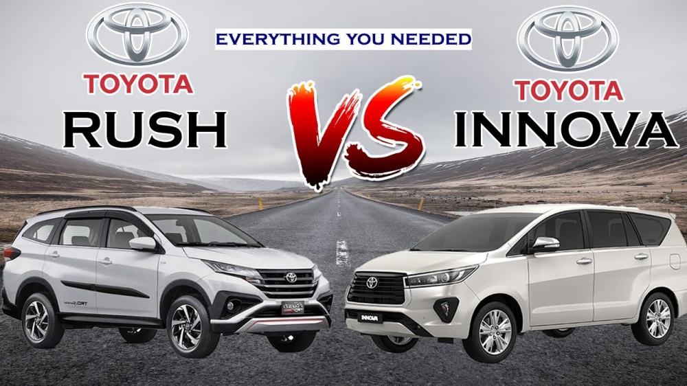 So sánh Toyota Innova và Toyota Rush
