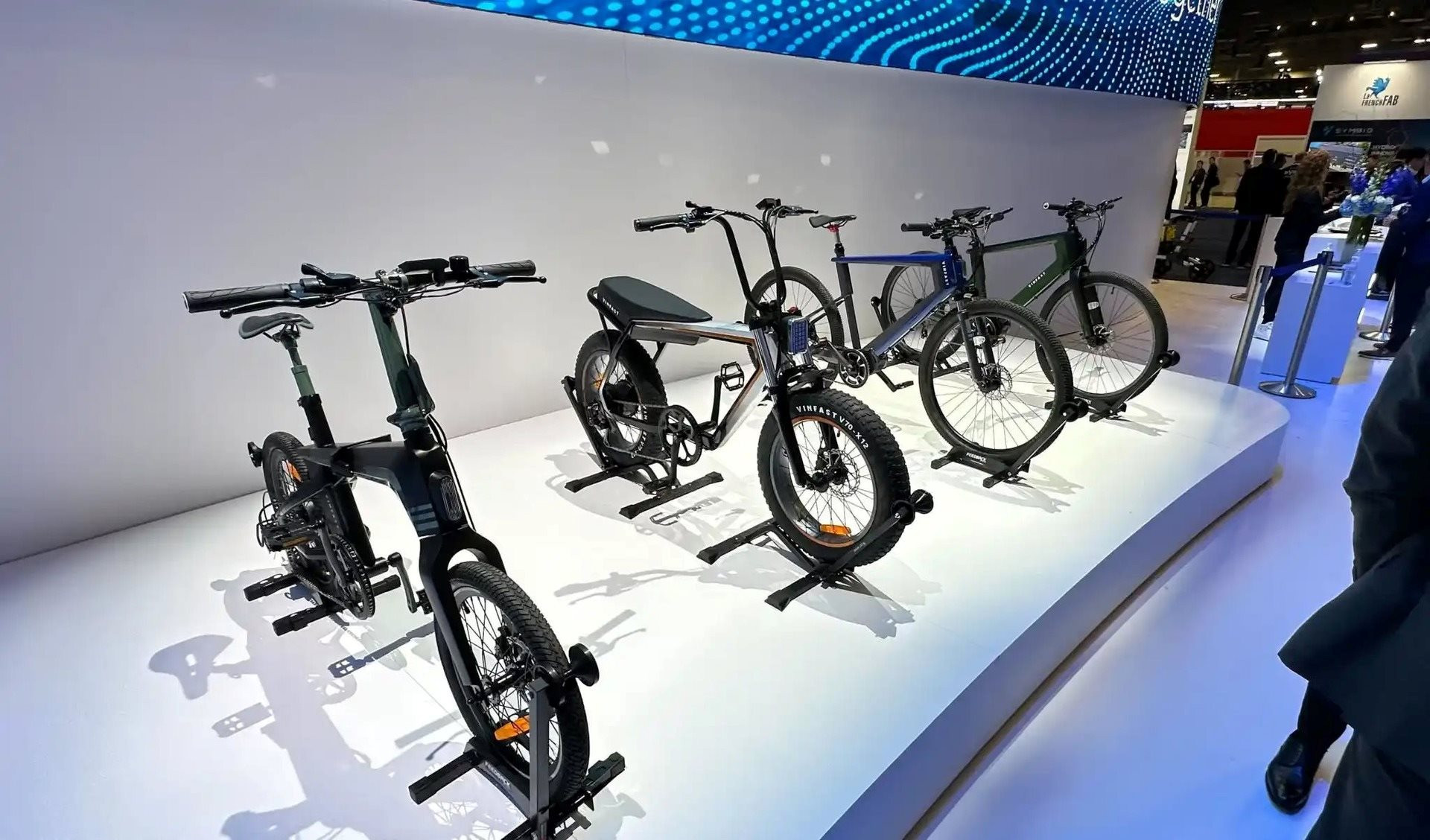 Các mẫu xe đạp điện của VinFast trưng bày tại Triển lãm CES 2023