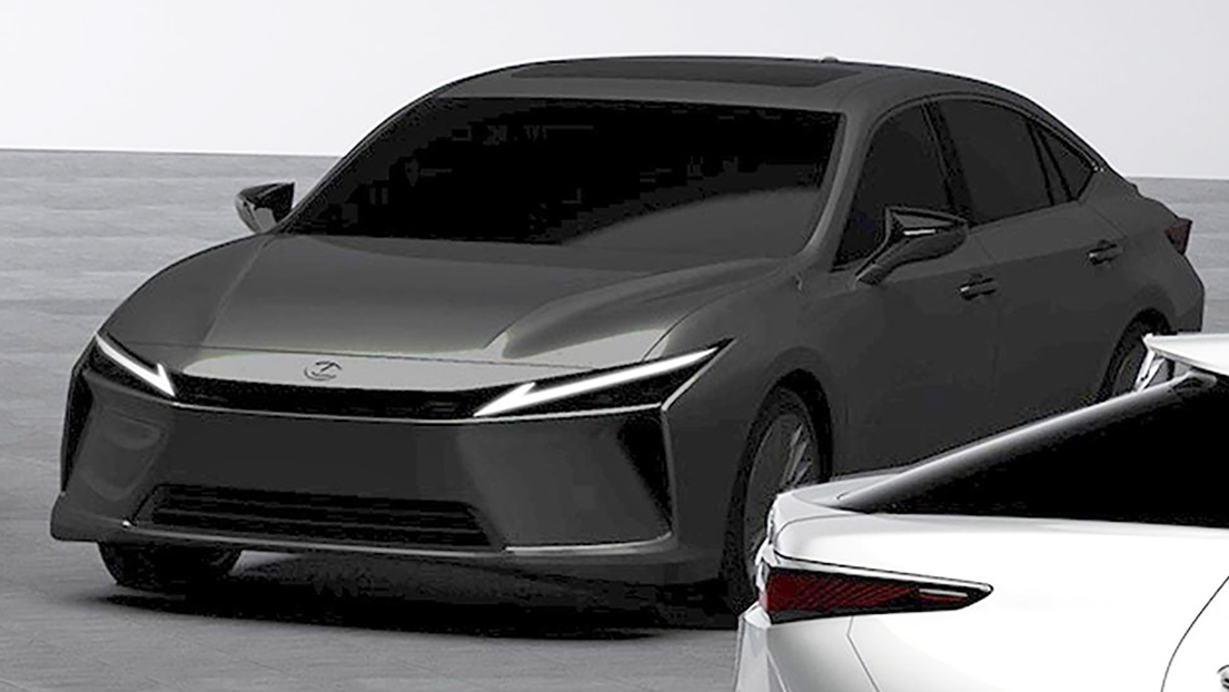 Mẫu xe được cho là Lexus ES bản chạy điện