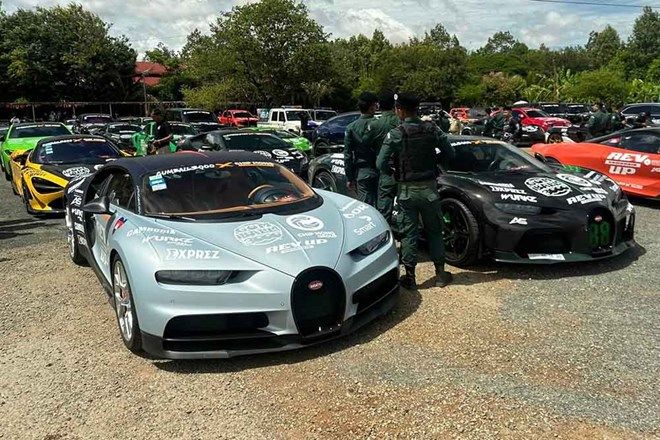 Hai chiếc Bugatti Chiron và Bugatti Chiron Super Sport thuộc sở hữu của một đại gia Campuchia sẽ tham gia Gumball 3000.