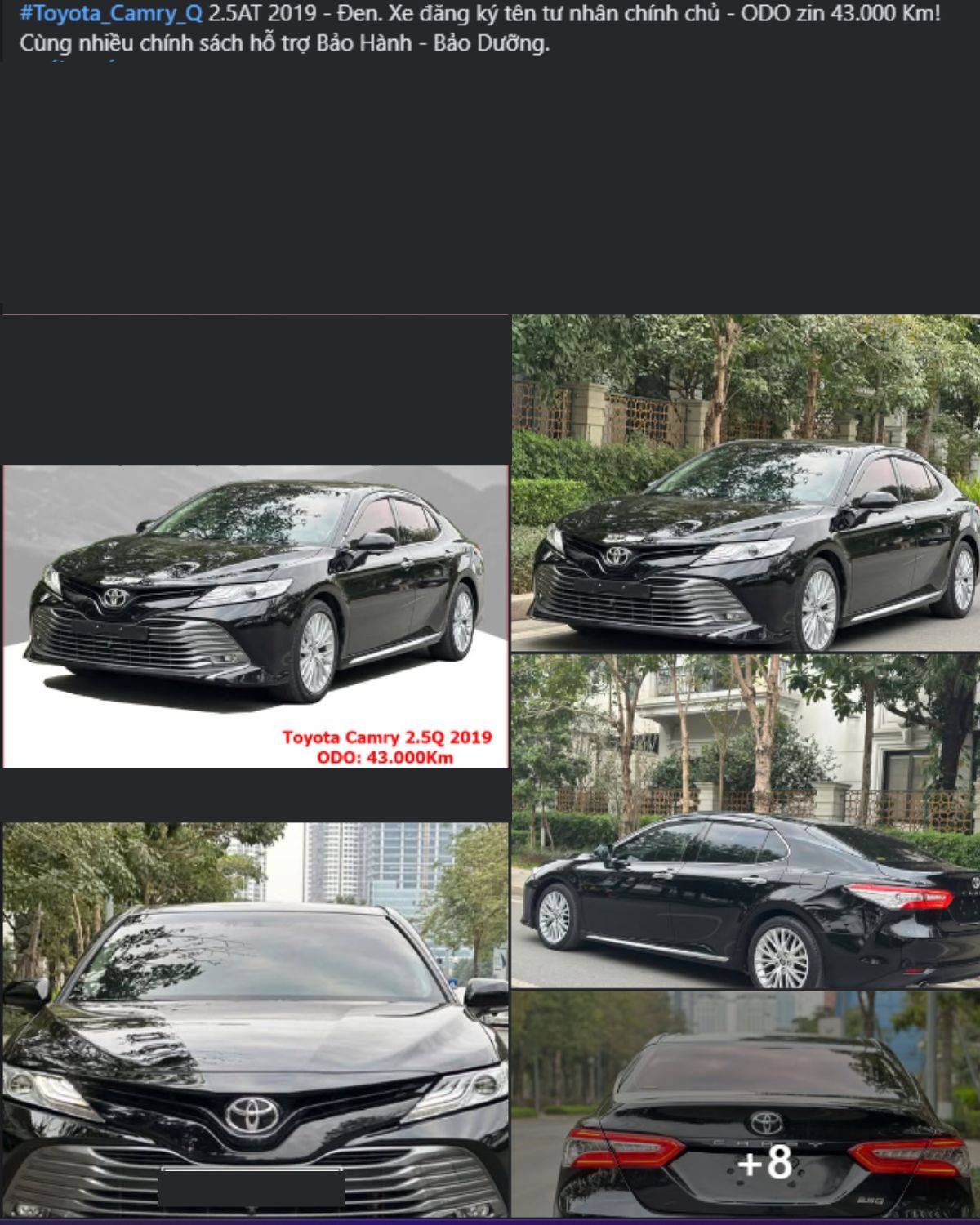 Camry 2019 sau 6 năm lăn bánh, lên sàn xe cũ với giá không ngờ