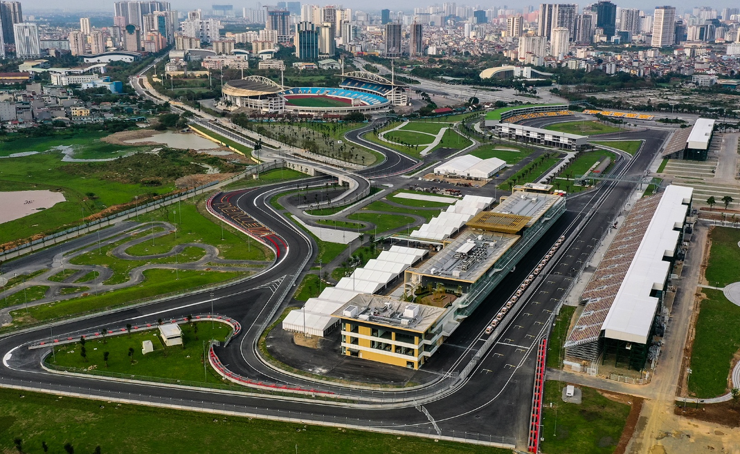 Đường đua F1 ở Hà Nội được chụp vào thời điểm tháng 03/2020 (ảnh: Zingnews)
