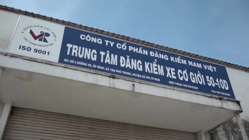 Trung tâm đăng kiểm xe cơ giới 5010D huyện Củ Chi