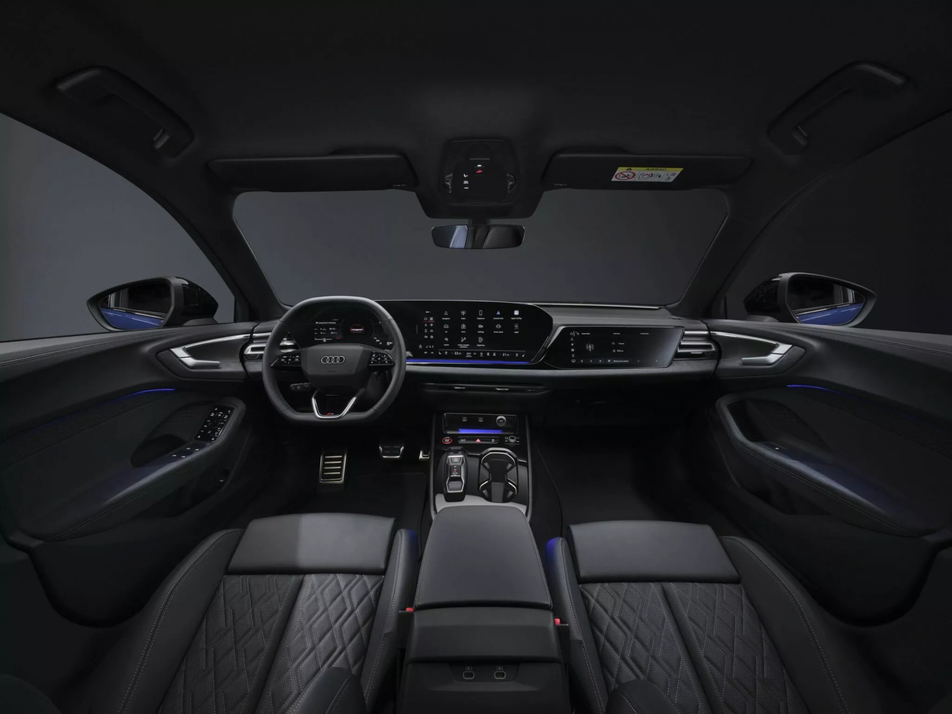 Nội thất trên Audi A5 phiên bản thường.