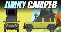 Tiểu G63 - Suzuki Jimny nâng cấp thành xe cắm trại với chiếc mái pop-up đặc biệt