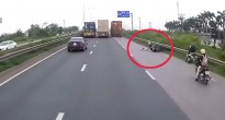Lên án hành vi xe đầu kéo lấn làn xe máy trên đường Quốc lộ, gây tai nạn thương tâm tại Hải Phòng