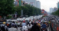 Giao thông tê liệt tại thành phố Hồ Chí Minh trong ngày đầu nghỉ lễ