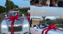 Ronaldo bất ngờ được bạn gái tặng siêu xe sang Rolls-Royce