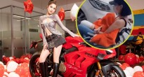 Vừa được tặng siêu mô-tô Ducati hơn cả tỷ đồng, Ngọc Trinh đã bị thương do lái xe 'ẩu'