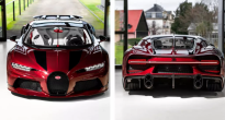 Mãn nhãn với siêu xe Bugatti Chiron phiên bản 'rồng đỏ' mừng năm mới Giáp Thìn