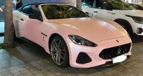 Chiêm ngưỡng Maserati GranCabrio Sport 2018 màu hồng xuất hiện trên đường phố TP.HCM