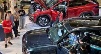 Khách Việt lần đầu được ngắm trực tiếp Hyundai Tucson Hybrid và Palisade Hybrid
