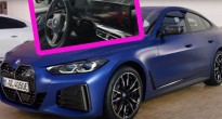 Hé lộ nội thất của sedan thuần điện BMW i4 với màn hình cong 'siêu to khổng lồ'