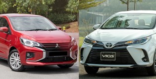 So sánh Mitsubishi Attrage và Toyota Vios: Giá thành rẻ hơn nhưng liệu có soán được ngôi của Vios?