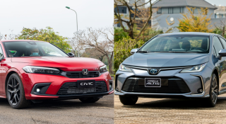 So sánh Honda Civic vs Toyota Corolla Altis: Cuộc đối đầu của xe Nhật