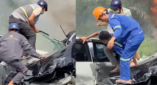 Công an thông báo tìm kiếm 'người hùng' cứu tài xế mắc kẹt trong vụ tai nạn kinh hoàng cầu Phú Mỹ