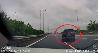 Toyota Land Cruiser phanh gấp giữa làn 120 km/giờ, cư dân mạng phẫn nộ vì quá nguy hiểm