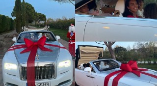 Ronaldo bất ngờ được bạn gái tặng siêu xe sang Rolls-Royce