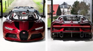 Mãn nhãn với siêu xe Bugatti Chiron phiên bản 'rồng đỏ' mừng năm mới Giáp Thìn