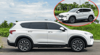 Hyundai Santa Fe 2022 lăn bánh 2 năm tại Việt Nam lên sàn xe cũ với giá thế nào?