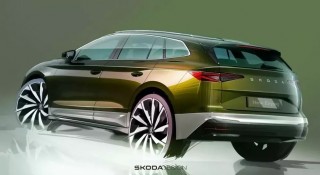 Ô tô điện Skoda Enyaq 2025 hé lộ hình ảnh chính thức trước thềm ra mắt