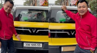 NSND Tự Long khoe biển số đẹp trên chiếc VinFast VF 3 mới tậu, hàm ý 'quanh năm đại phúc'