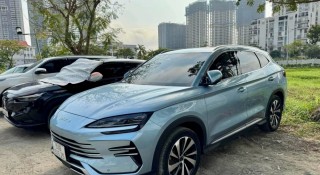 Xe hybrid BYD Sealion 6 'ăn xăng' chỉ 1,1 lít/100 km lộ diện tại Việt Nam