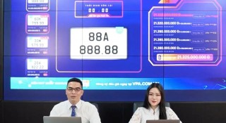 Kết thúc đấu giá, biển số siêu đẹp 88A-888.88 được trả hơn 21 tỷ đồng