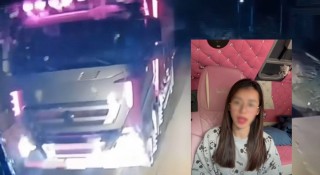 Bị xe ngược chiều nháy đèn, nữ TikToker dừng xe tải giữa đường 'tranh luận' và cái kết