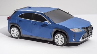 Chiêm ngưỡng mô hình Lexus UX 300e bằng giấy, tỉ mỉ từ ngoại thất cho tới nội thất bên trong