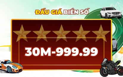 Biển số 30M-999.99 được chốt giá hơn 9 tỷ, đắt hơn cả siêu xe!