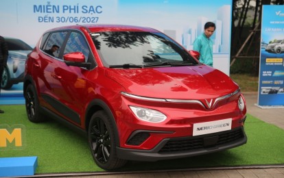Cận cảnh ô tô điện VinFast Herio Green và Nerio Green xuất hiện tại Hà Nội