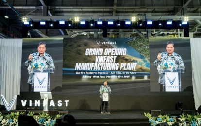 Nhà máy sản xuất xe điện VinFast tại Indonesia chính thức đi vào hoạt động