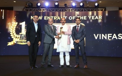 VinFast tiếp tục ghi dấu ấn tại Ấn Độ với cú đúp giải thưởng ở Auto9 Awards 2026