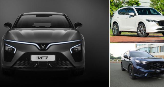 So sánh thông số VinFast VF 7 với Honda CR-V, Mazda CX-5