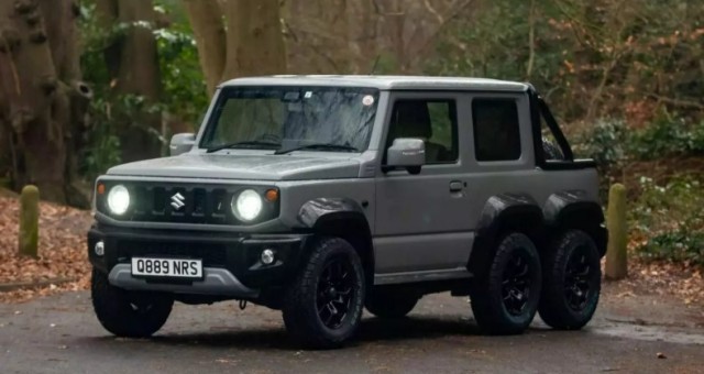 Chiêm ngưỡng SUV địa hình 'tí hon' Suzuki Jimny trong bản độ 6 bánh độc nhất vô nhị