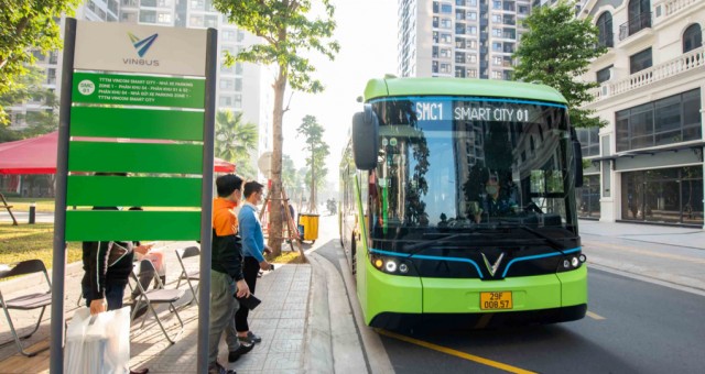 Lộ trình tuyến buýt điện VinBus E01 Bến xe Mỹ Đình - KĐT Vinhomes Ocean Park