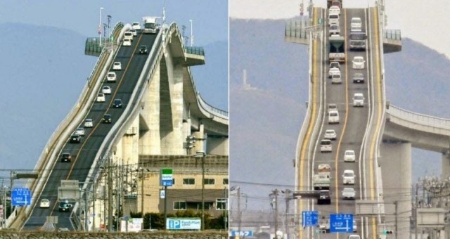 'Thót tim' trước cầu Eshima Ohashi - Cây cầu đáng sợ nhất Nhật Bản