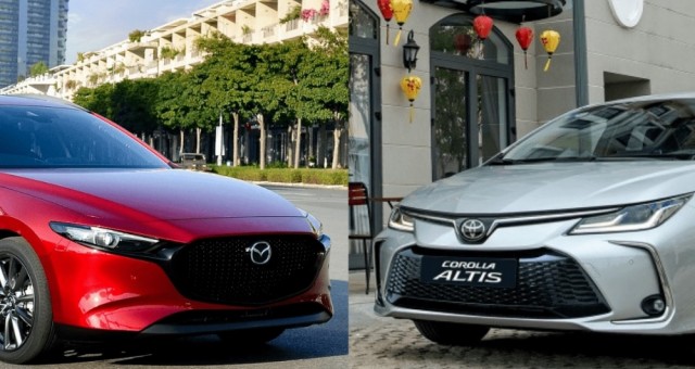 Doanh số Mazda3 bán chạy gấp 9 lần Toyota Corolla Altis
