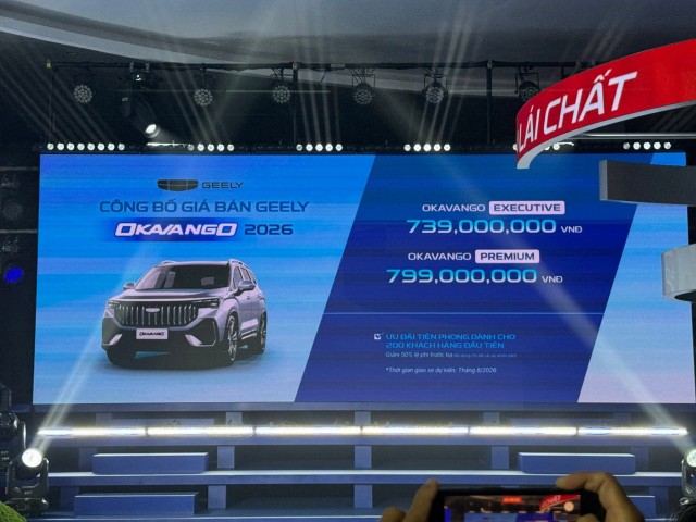 Geely Okavango ra mắt Việt Nam với giá từ 739 triệu đồng, SUV 7 chỗ cạnh tranh Corolla Cross